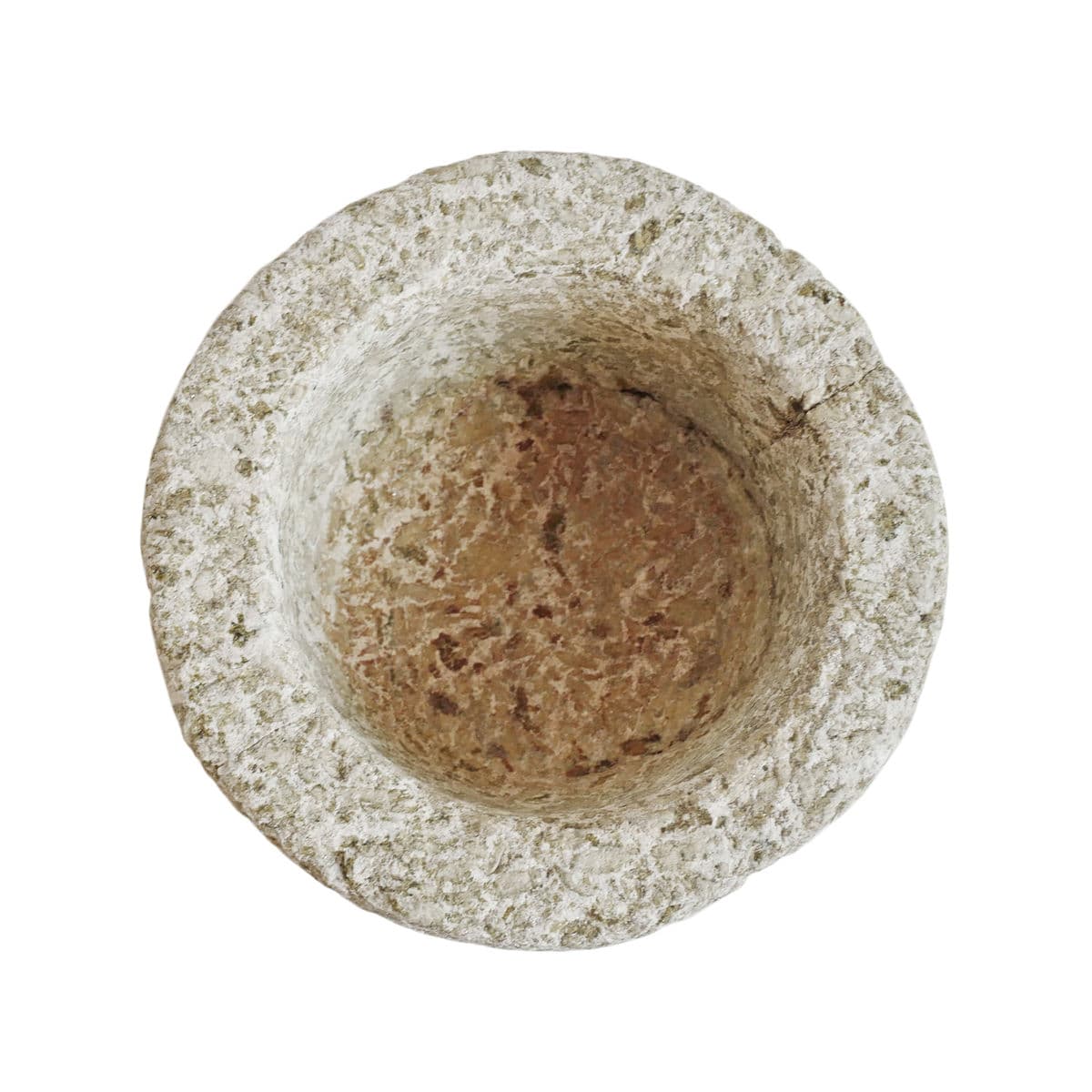 Old Chiseled Granite Small Stone Pot - Thumbnail 5