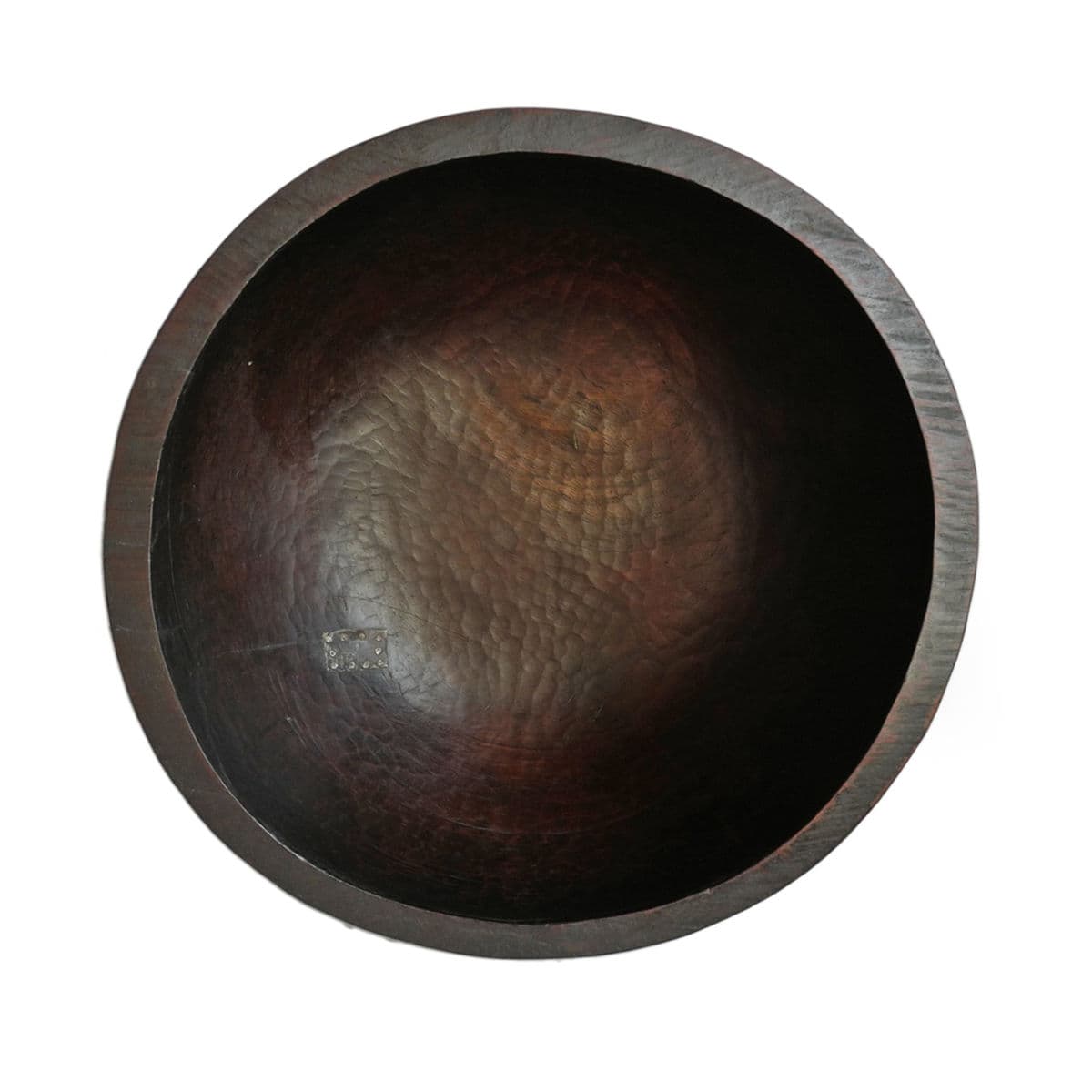 Large Vintage Wood Bowl Nepal - Thumbnail 5
