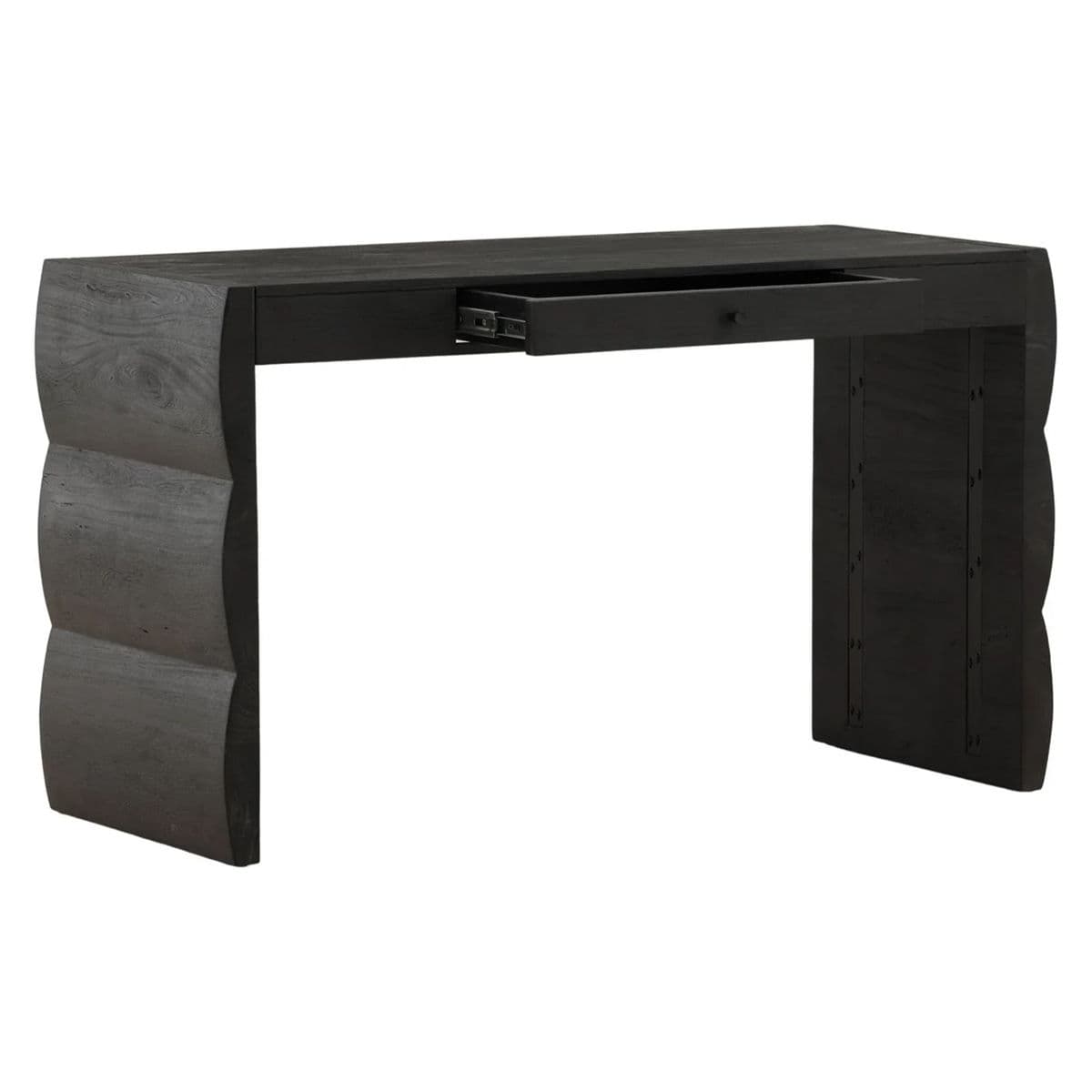 Modern Cloud Black Acacia Desk - Thumbnail 5