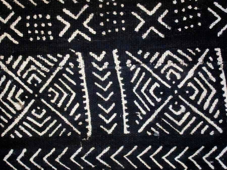 Mali Mudcloth Black & White - Large - Thumbnail 5