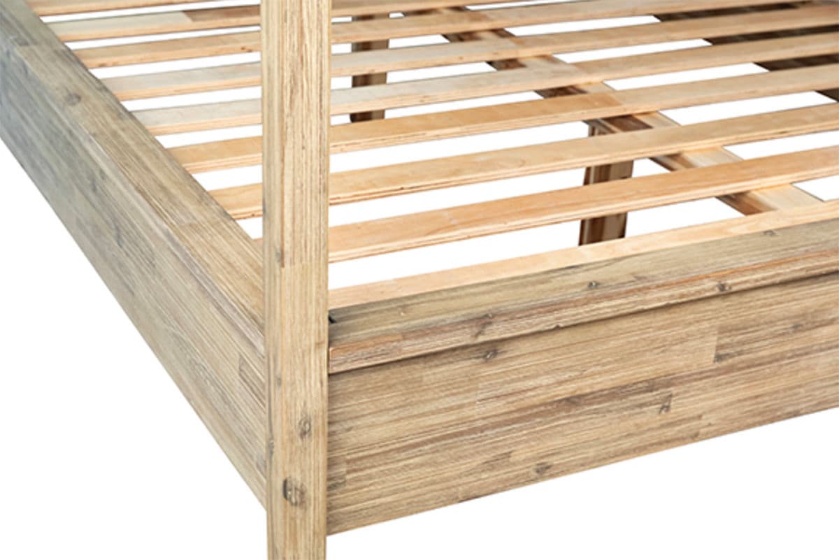 Natural Acacia Canopy Queen Bed - Thumbnail 5
