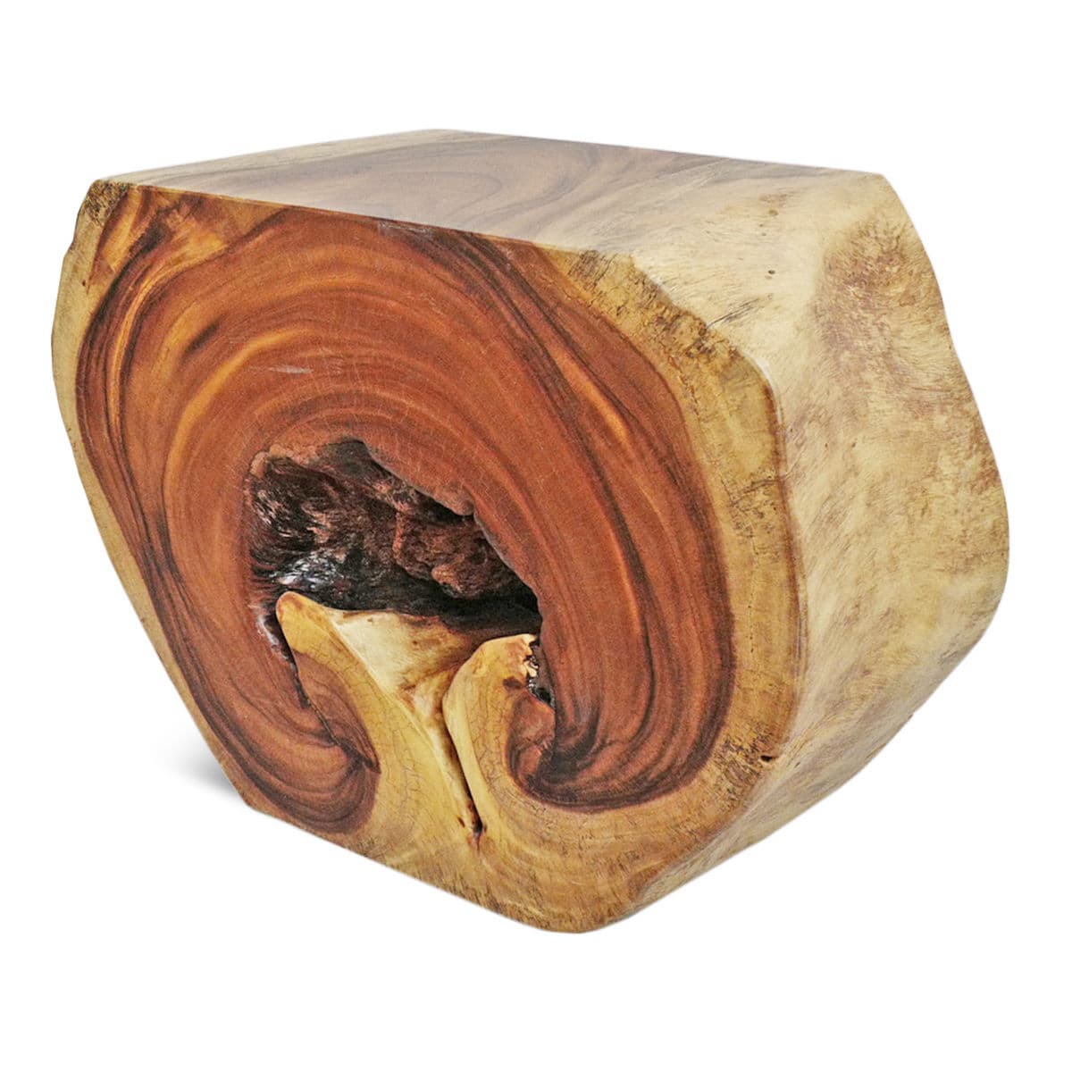 Organic Monkey Pod Side Table - Thumbnail 5