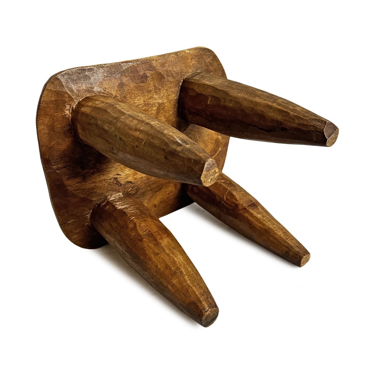 Vintage Small Nupe Stool - Thumbnail 5
