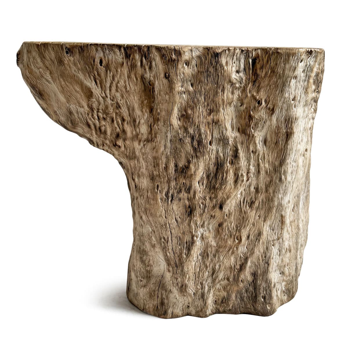 Burn Sand Lychee Stump Side Table - Thumbnail 5
