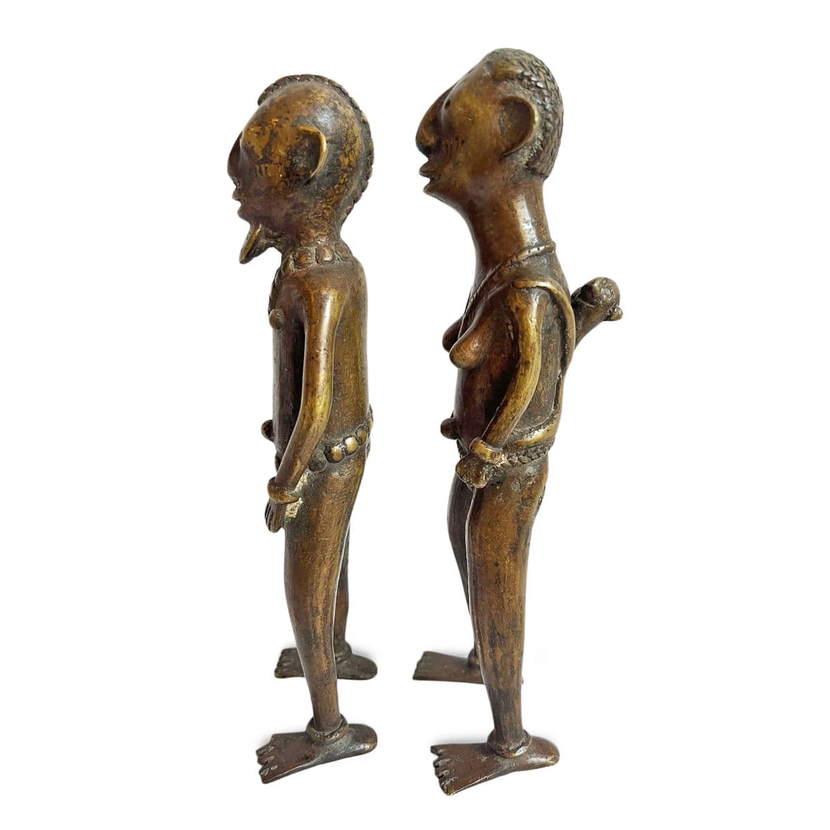 Antique Bronze Tikar Pair - Thumbnail 5