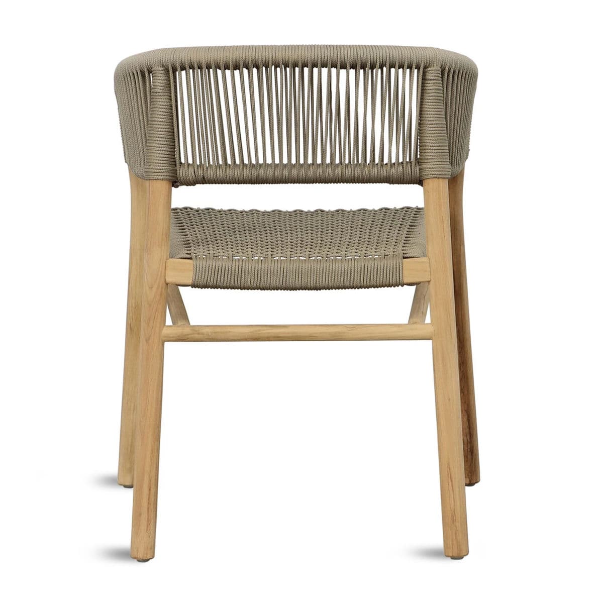Cove Outdoor Teak & Rope Dining Chair - Thumbnail 5