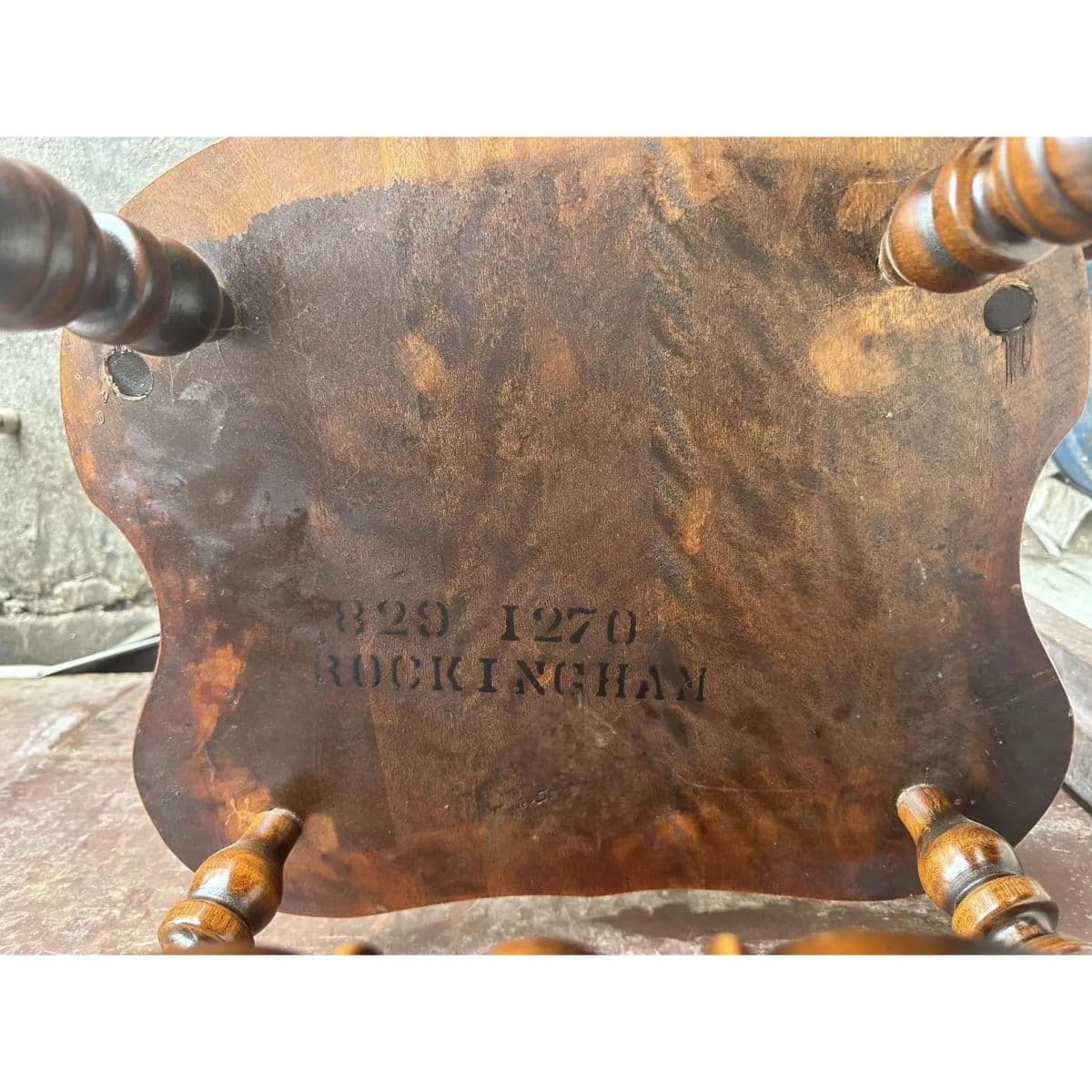 1960s Temple Stuart Solid Walnut Rockingham 'Cattail' Dining Chair - Thumbnail 5