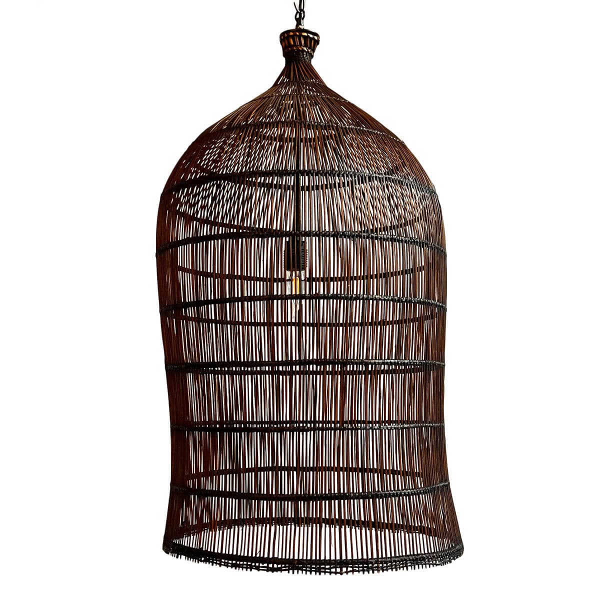 Auburn Wicker Fish Basket Pendant Medium - Thumbnail 5