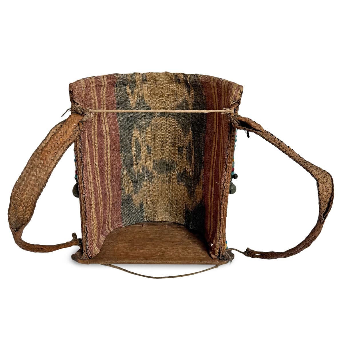 Antique Dayak Borneo Beaded Baby Carrier - Thumbnail 5