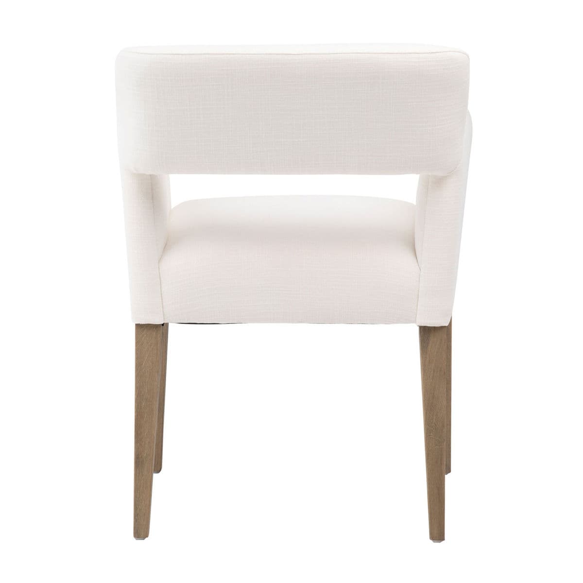 White Midcentury Dining Arm Chair - Thumbnail 5