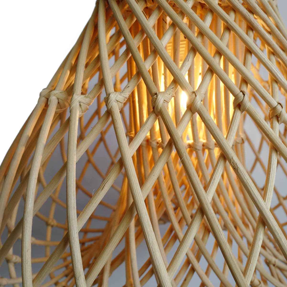 Rattan Java Drop Lantern Small - Thumbnail 5