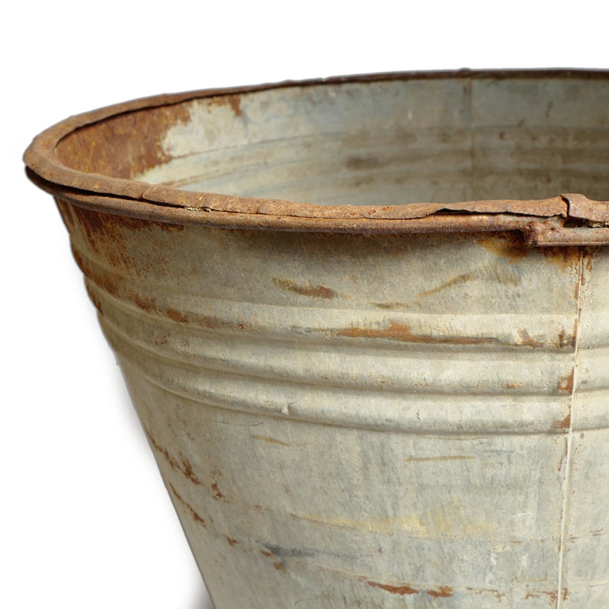 Vintage Large French Galvanized Bin - Thumbnail 5