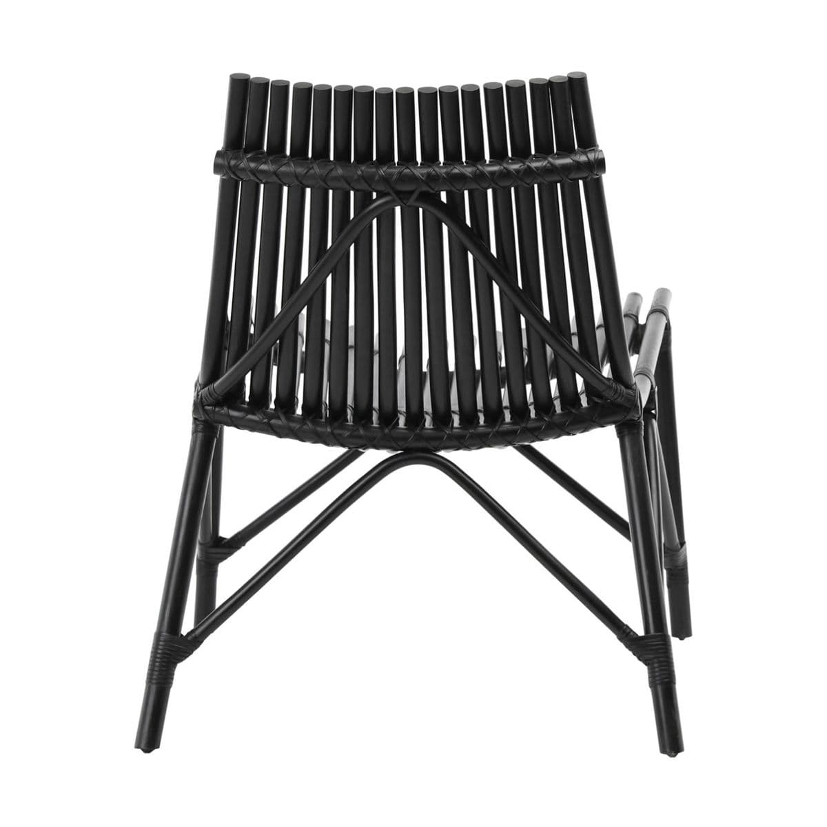 Black Bamboo Scoop Chair - Thumbnail 5