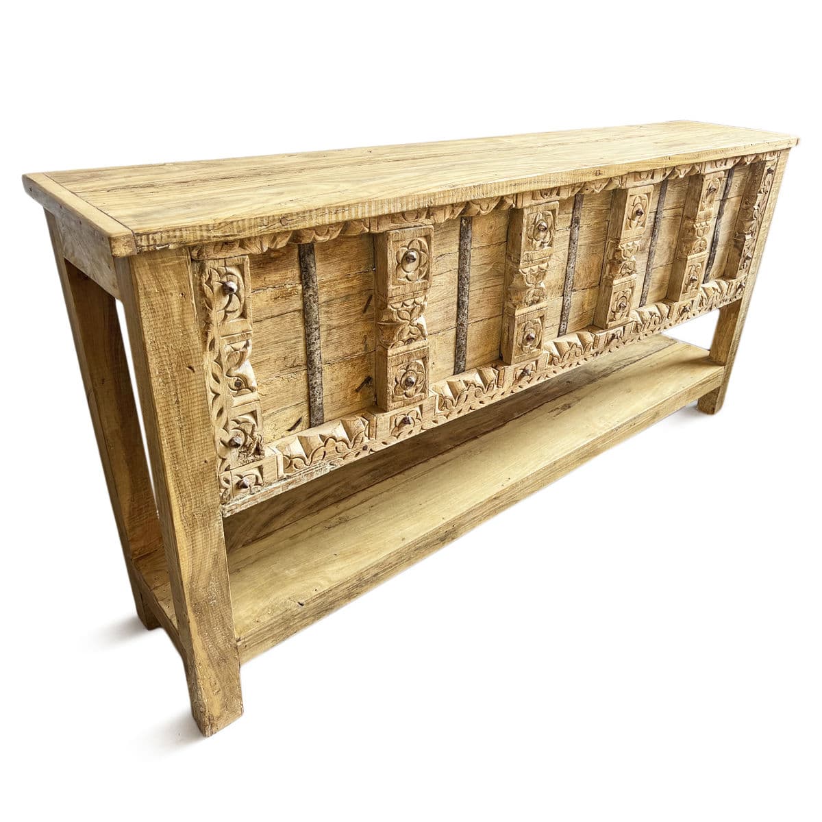 Old Door Console with Shelf - Thumbnail 5