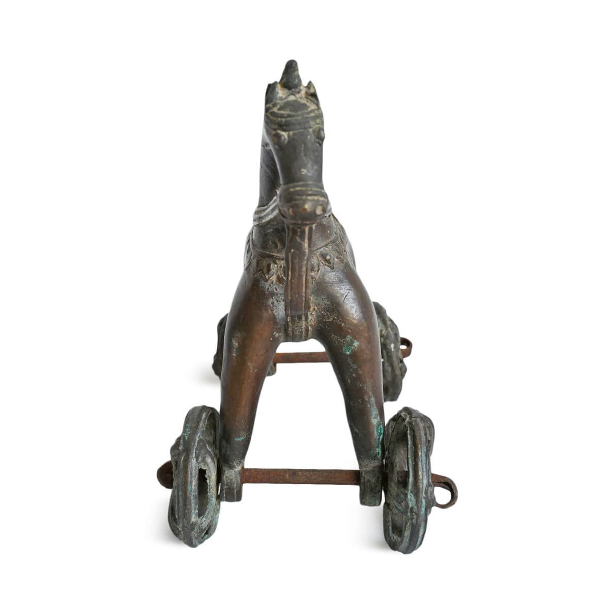 Antique Bronze India Toy Horse - Thumbnail 5