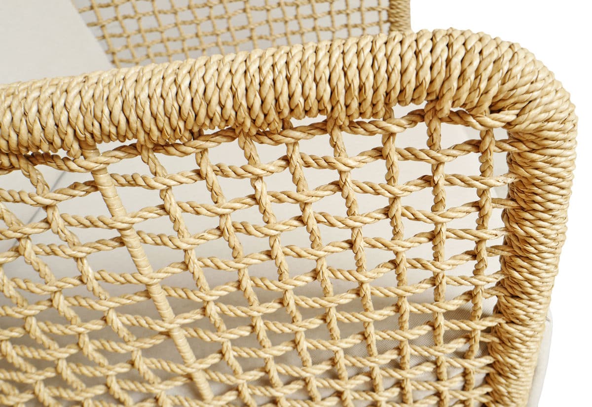 Outdoor Woven Rope Club Chair - Thumbnail 5