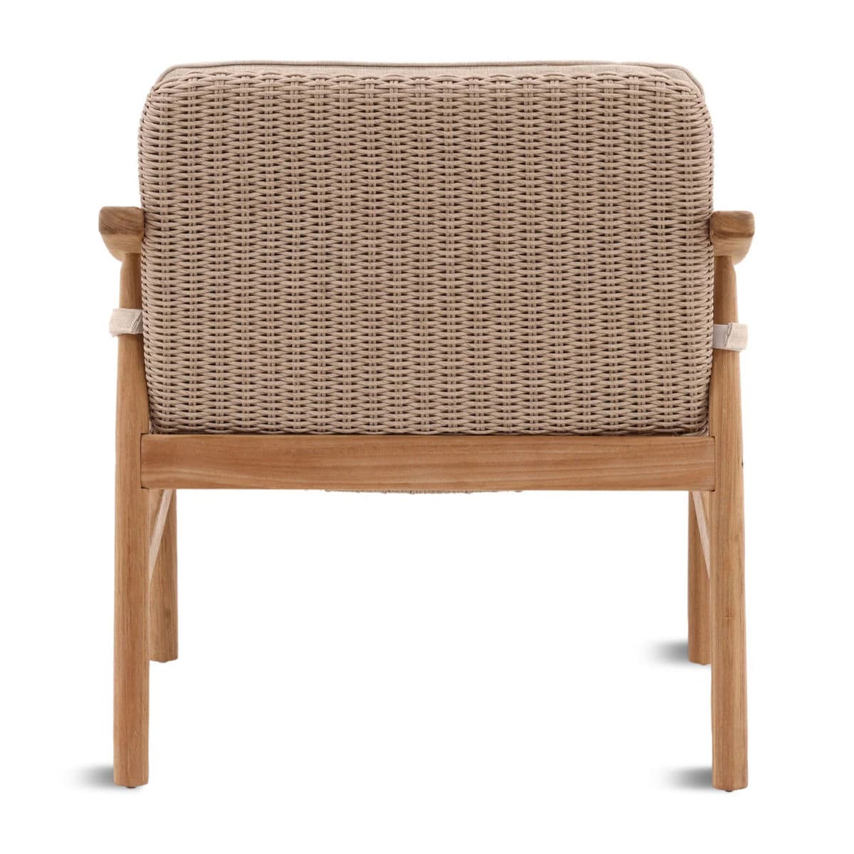 Marcella Teak Frame Outdoor Accent Chair - Thumbnail 5
