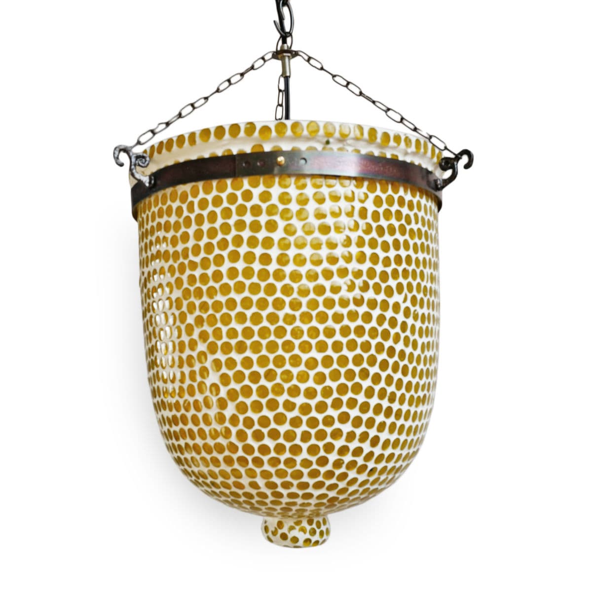 Yellow Mosaic Bucket Pendant Medium - Thumbnail 5