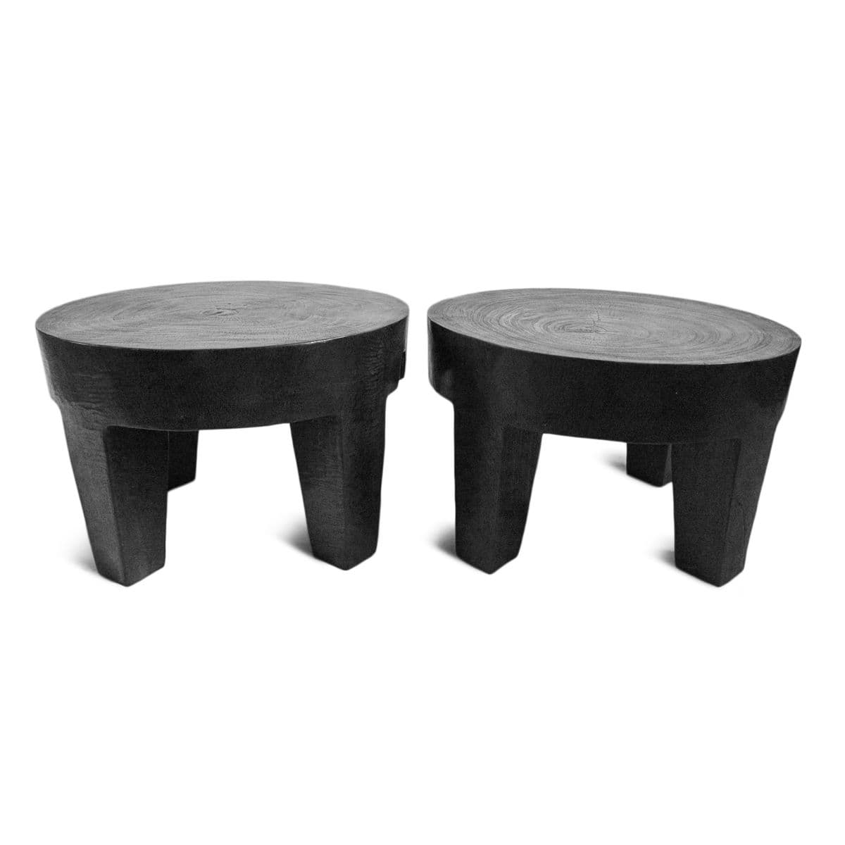 Jetta Ebony Round Low Table - Thumbnail 5