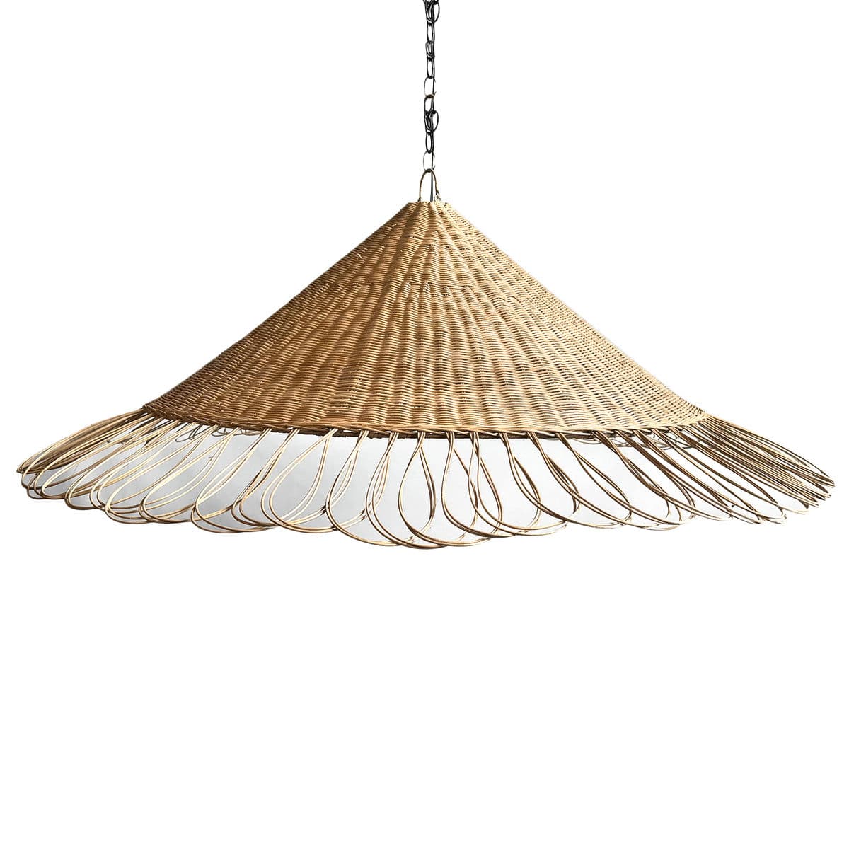 Rattan Large Loop Hat Pendant - Thumbnail 5