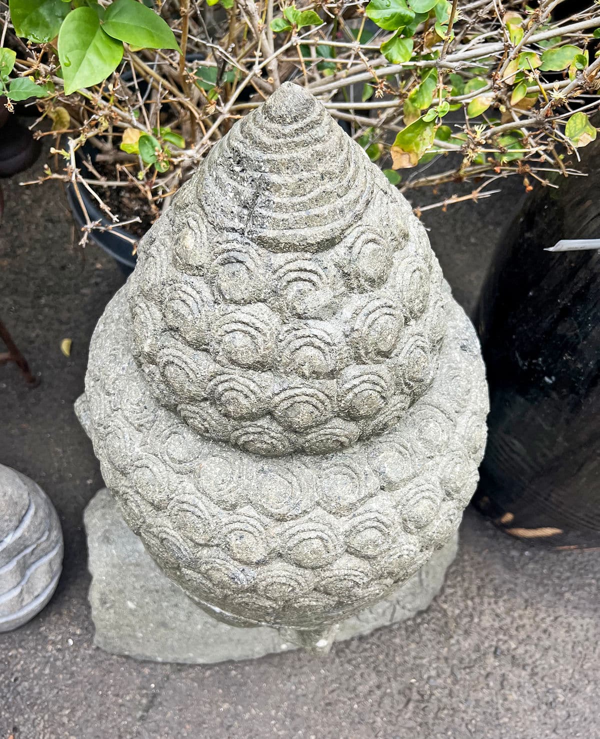 Stone Garden Buddha Bust - Thumbnail 5