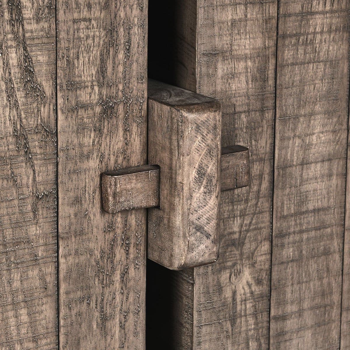 Rustic Round Salvaged Pine Dining Table - Thumbnail 5