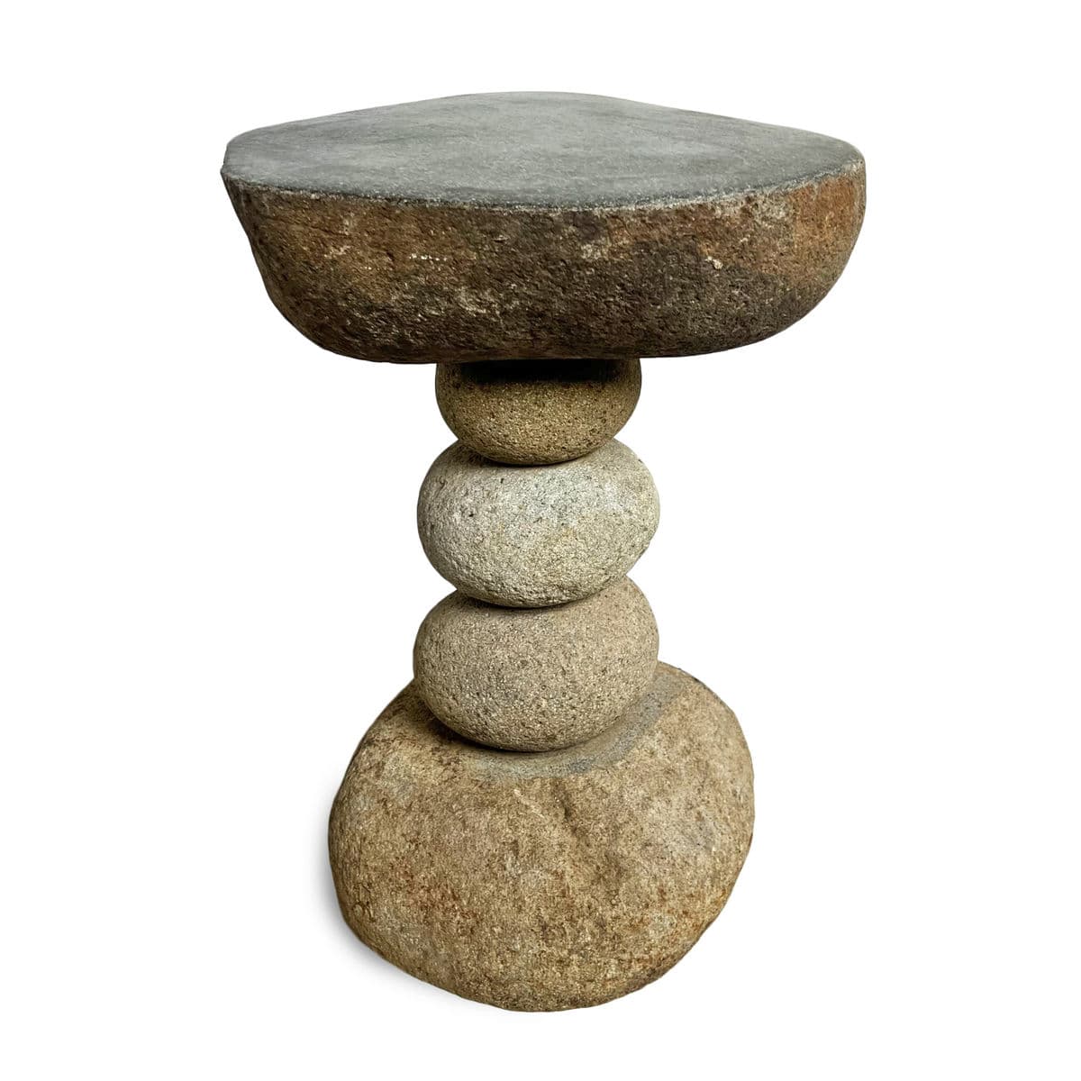 River Rock Stack Side Table Stool - Thumbnail 5