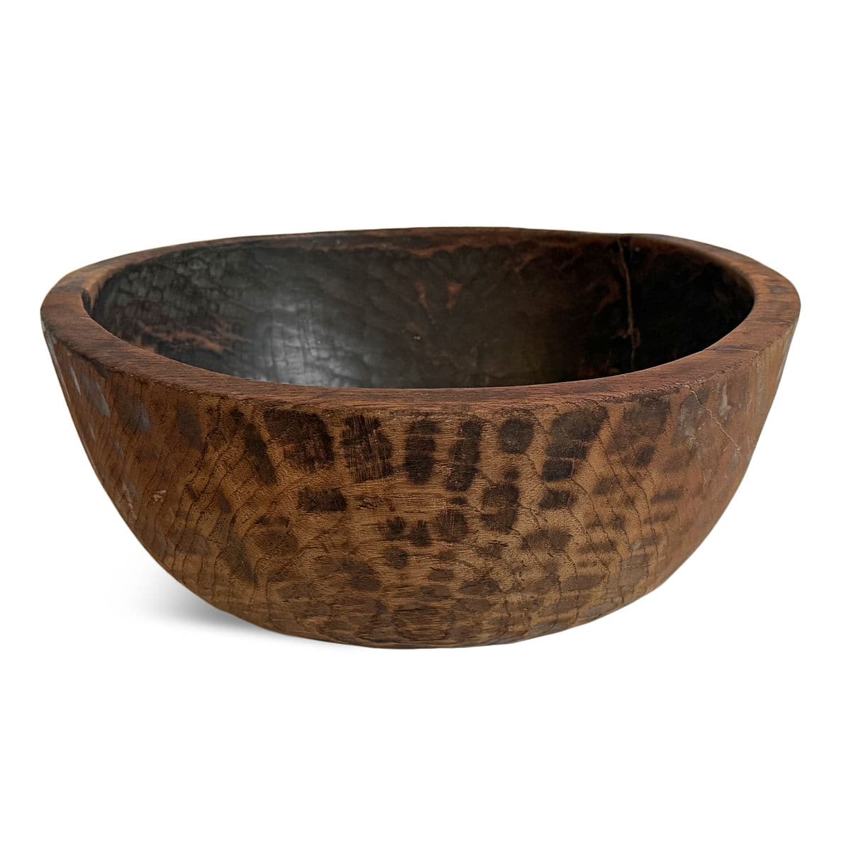 Vintage Nepal Wood Bowl - Thumbnail 5