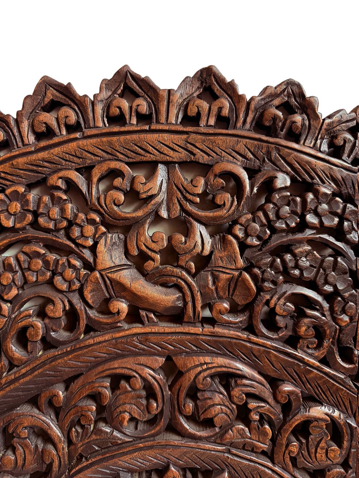 Carved Wood Medallion - Thumbnail 5