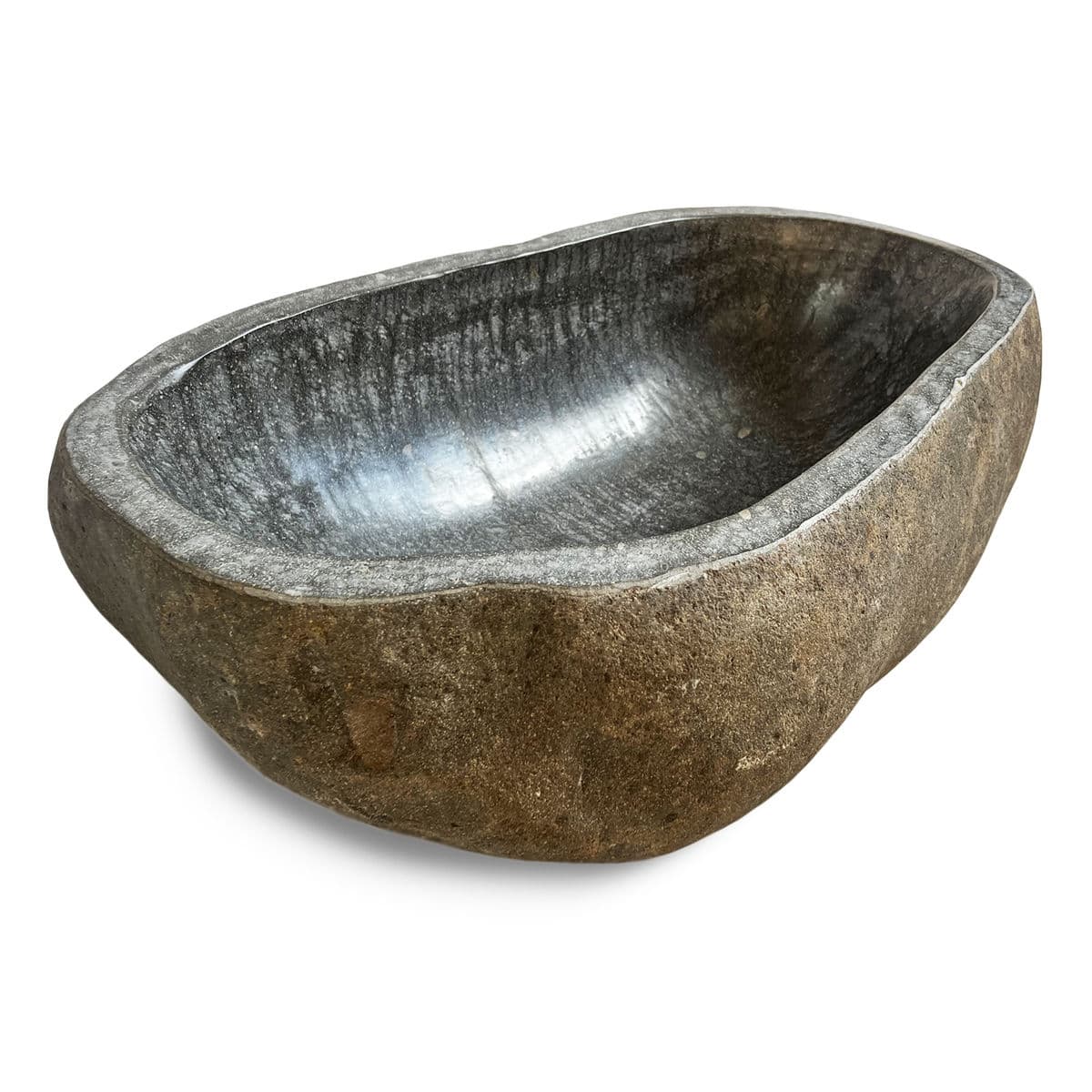XL River Stone Boulder Bowl Sink - Thumbnail 5