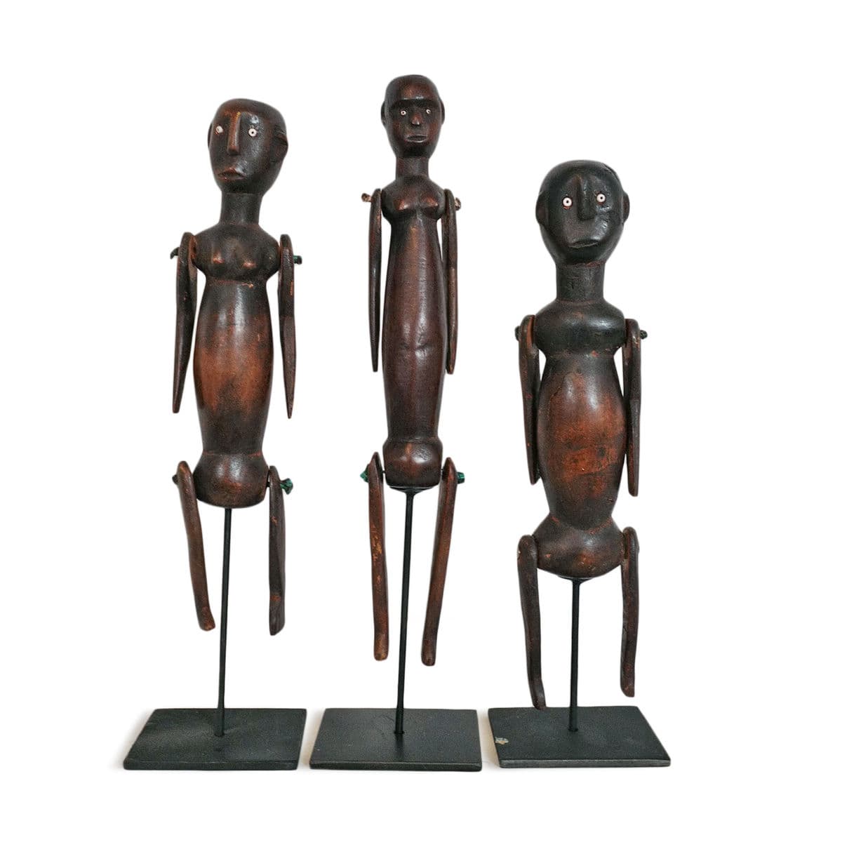 Old Tanzania Wood Doll Figure - Thumbnail 6