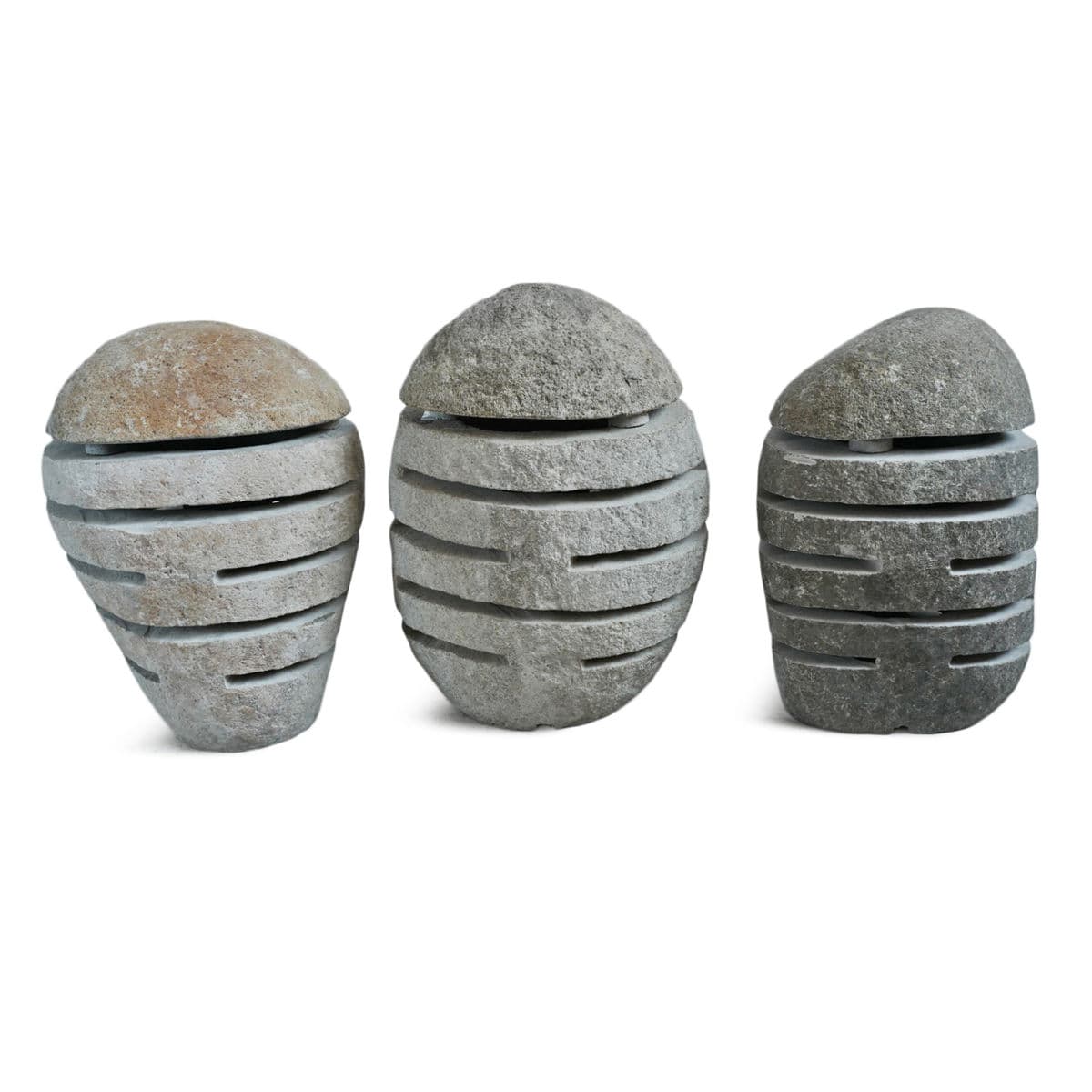 River Rock Garden Lantern Medium - Thumbnail 6