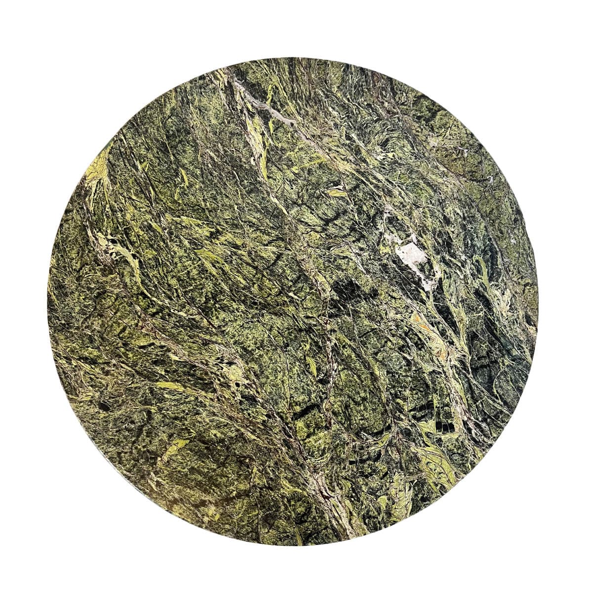 Green Bidasar Marble Side Table - Thumbnail 6