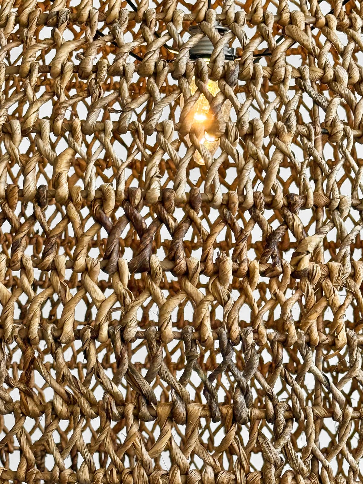 Braided Banana Leaf Globe Lantern XL - Thumbnail 6