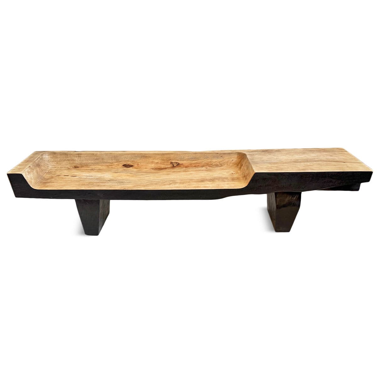 Black & Tan Dono Modern Slab Bench - Thumbnail 6