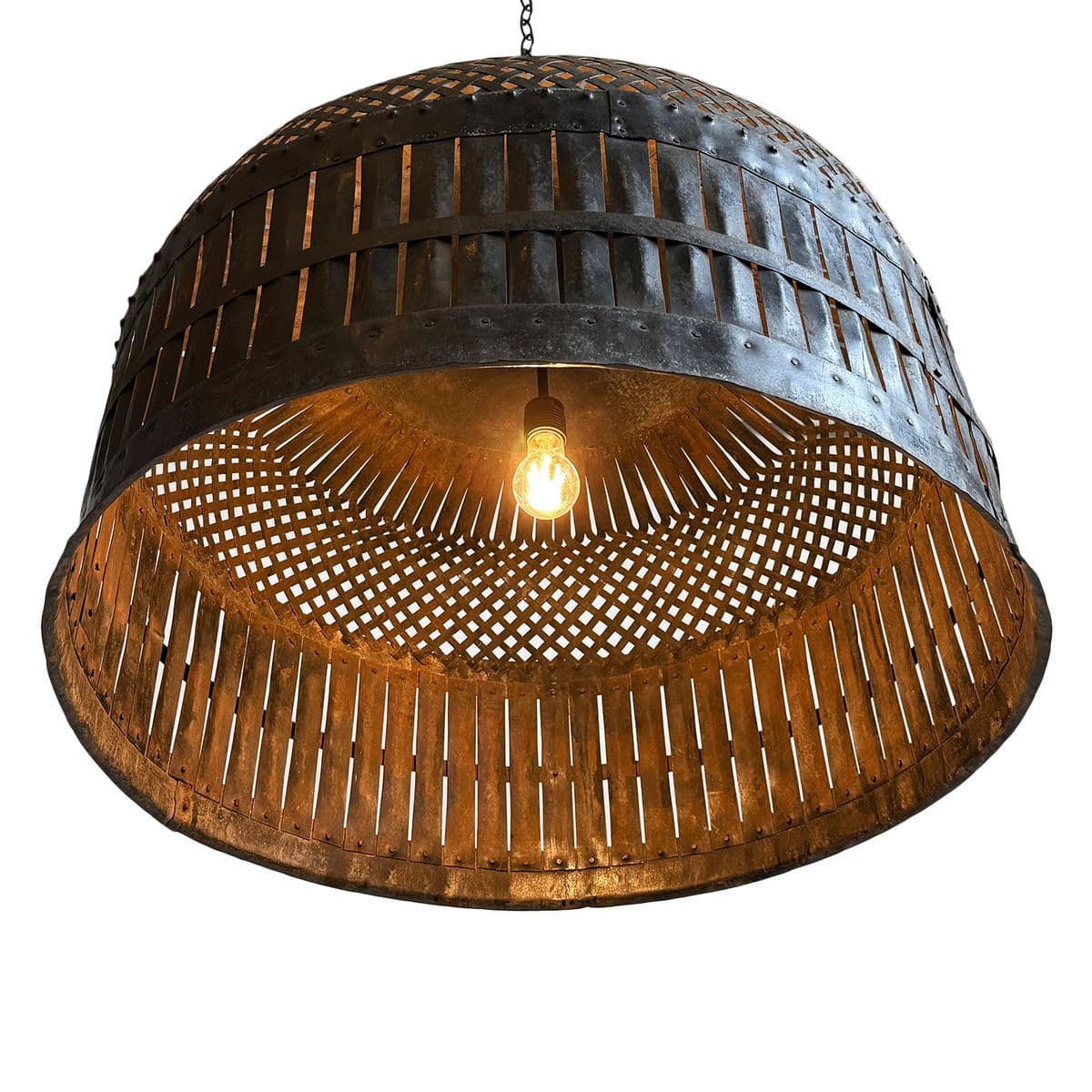 Vintage Iron Cage Pendant Light - Thumbnail 6