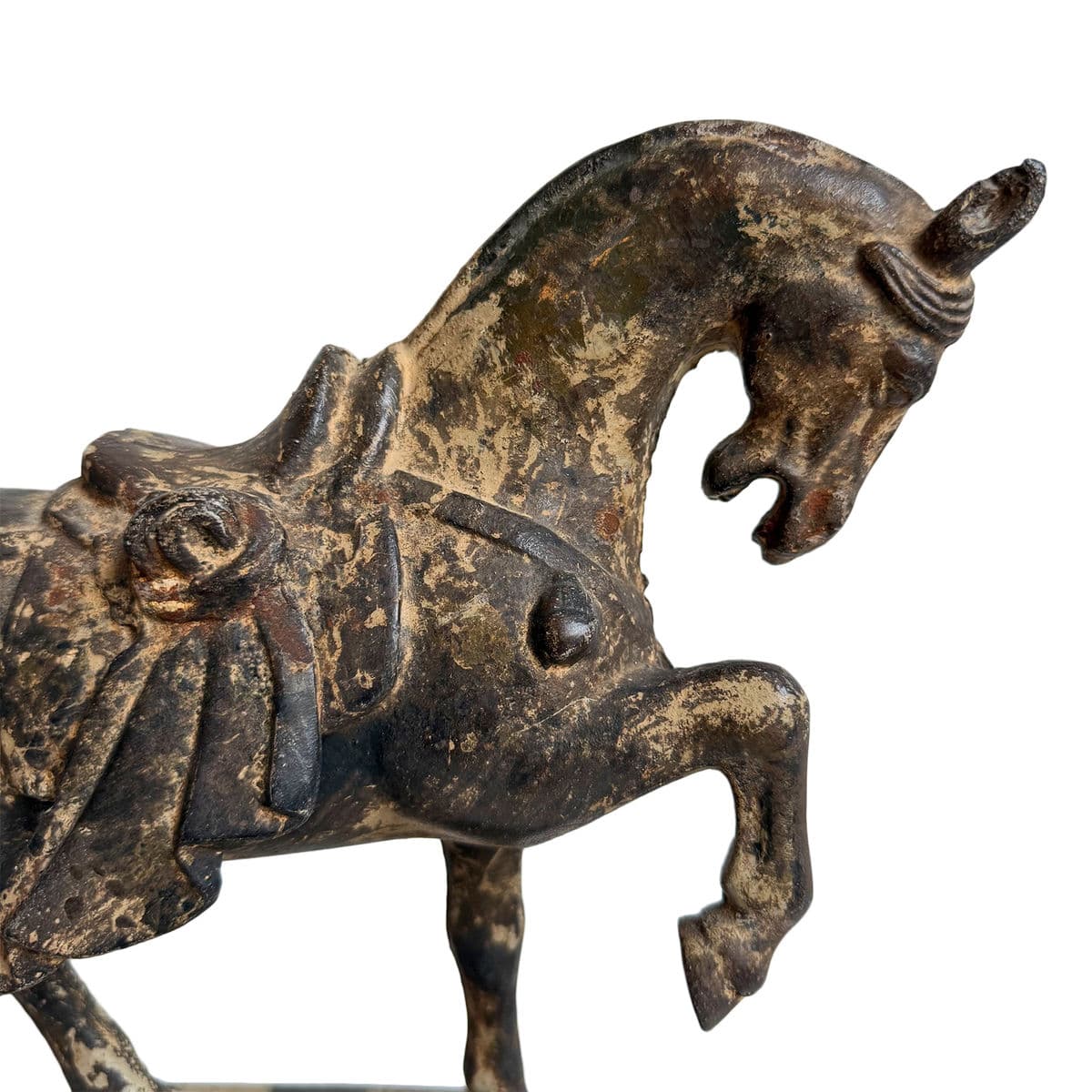 Antique Ming Iron War Horse - Thumbnail 6