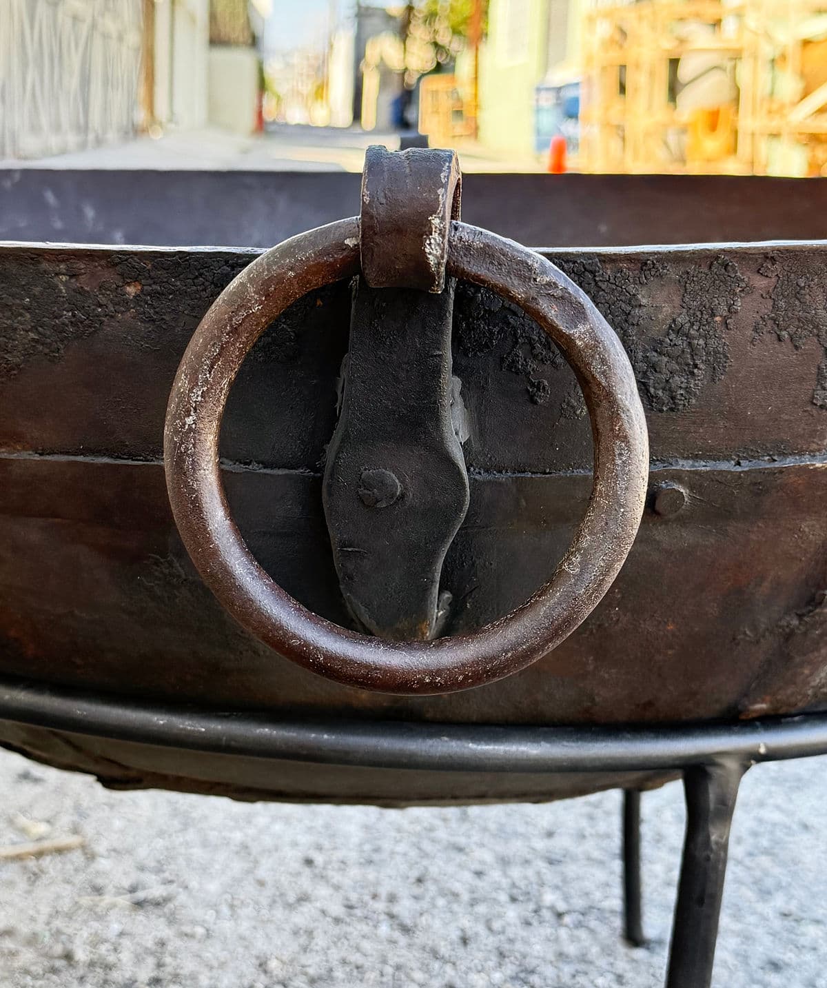 Vintage Iron Kadai Fire Bowl - Thumbnail 6