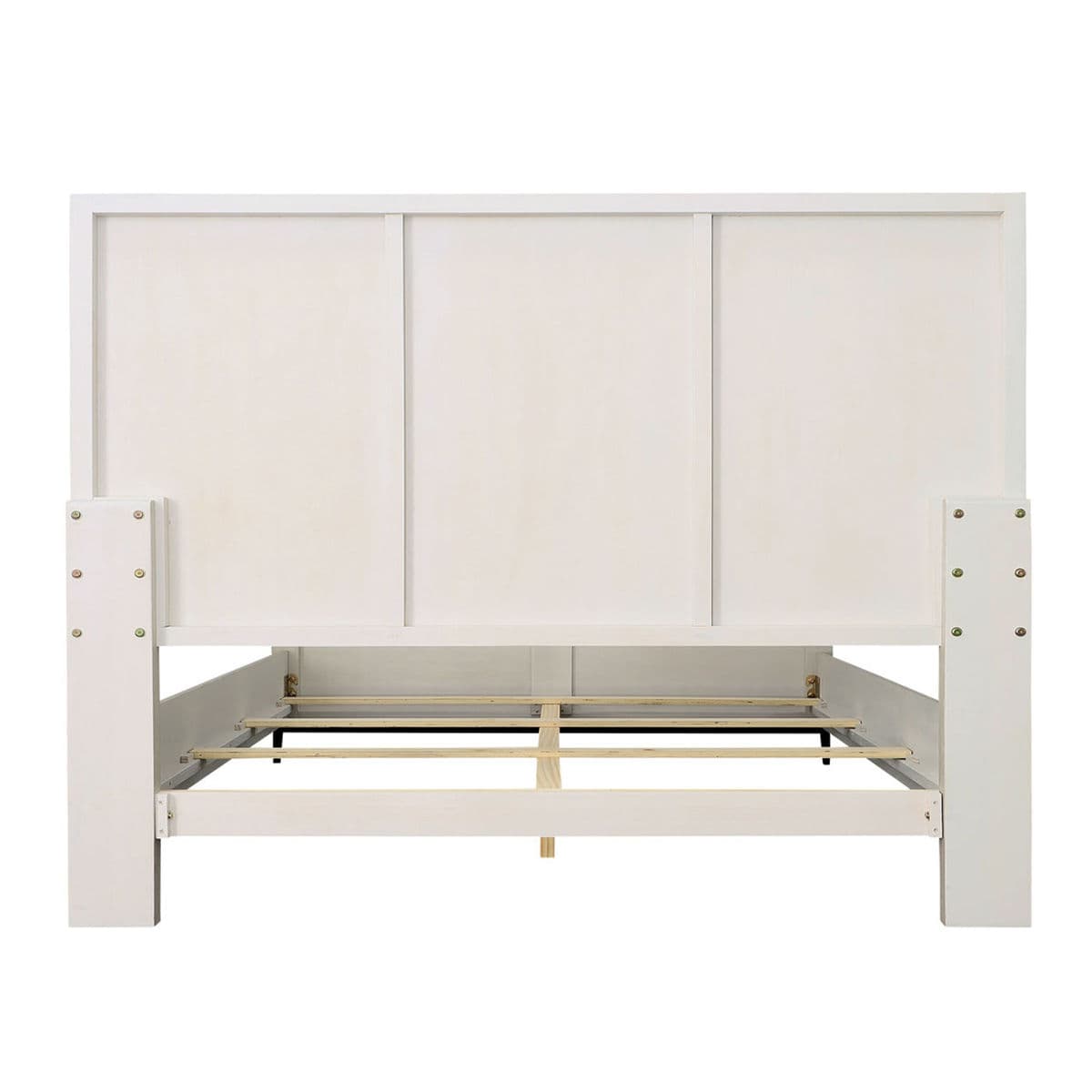 Modern White Wash Oak King Bed - Thumbnail 6