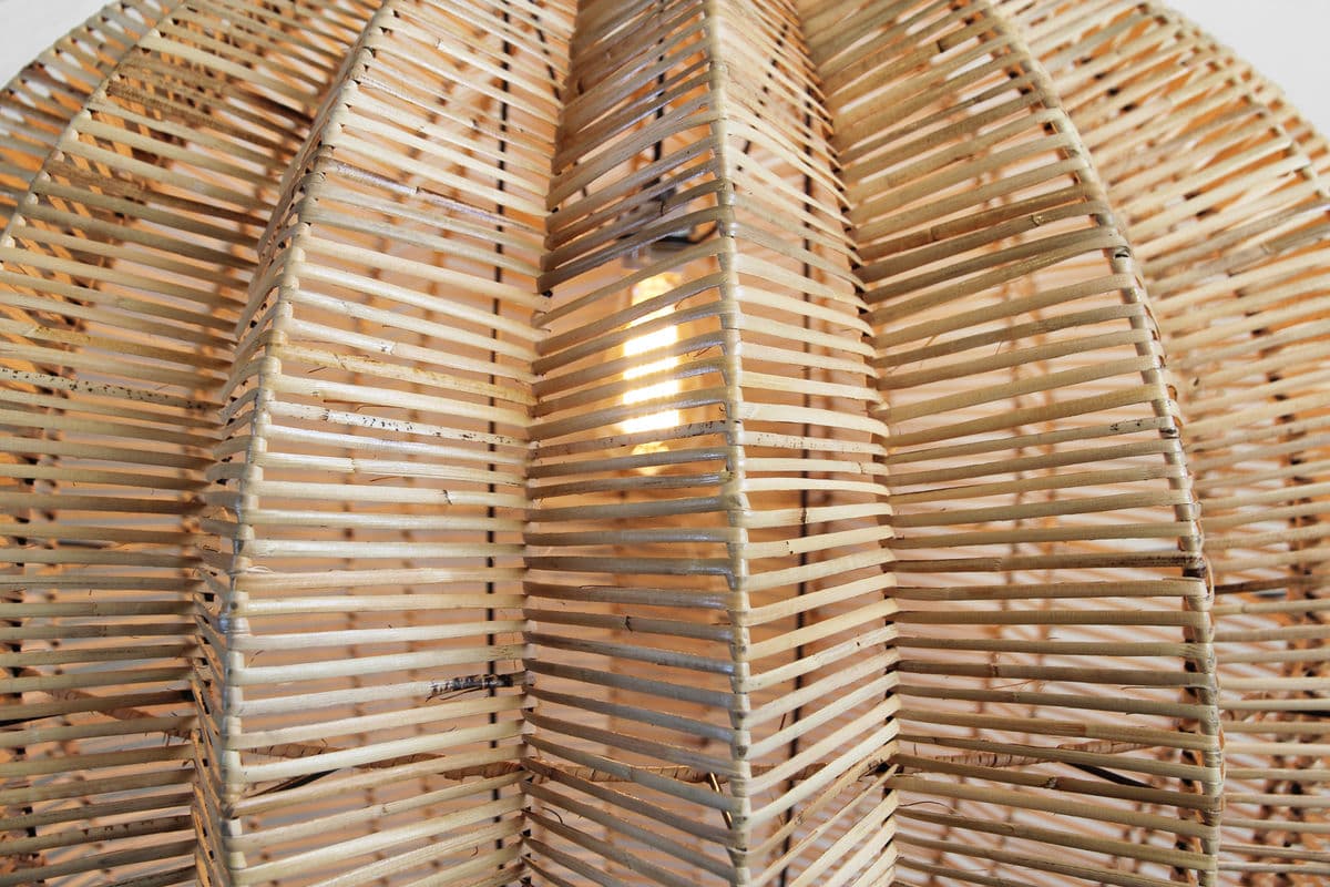 Raw Rattan Starfruit Lantern Large - Thumbnail 6