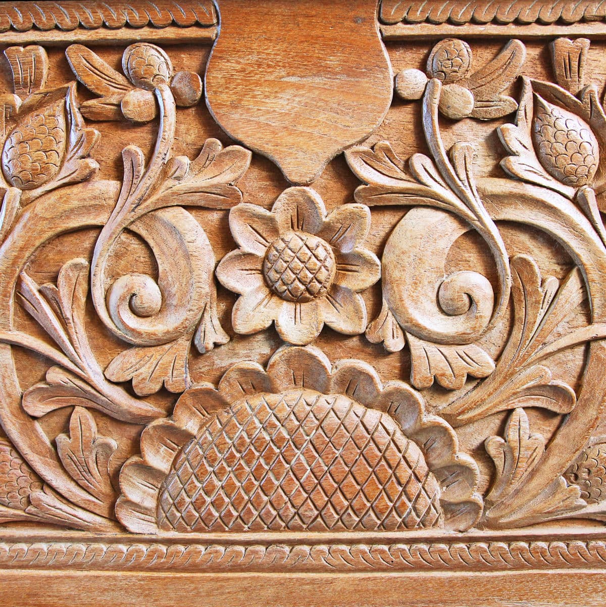 Antique Java Teak Wood Trunk - Thumbnail 6