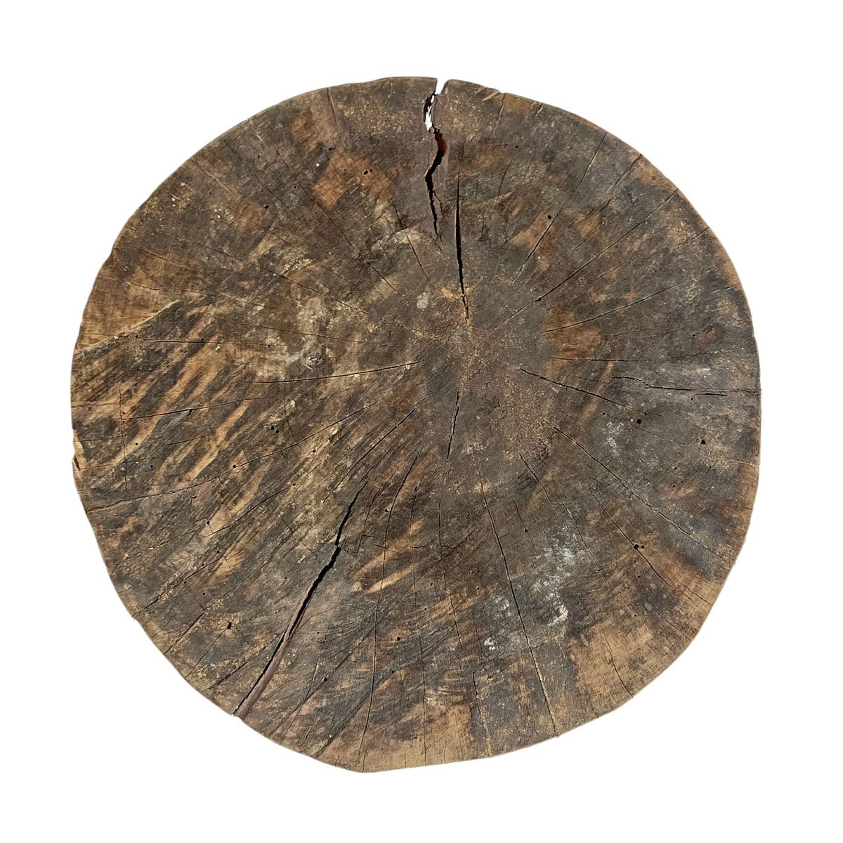 Wood Hourglass Stool Table - Thumbnail 6