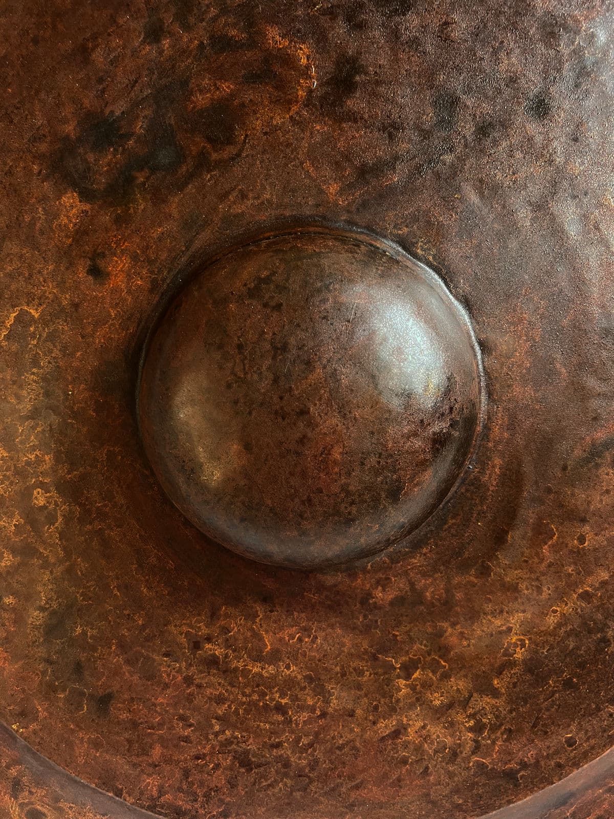 Large Vintage Iron Gong - Thumbnail 6