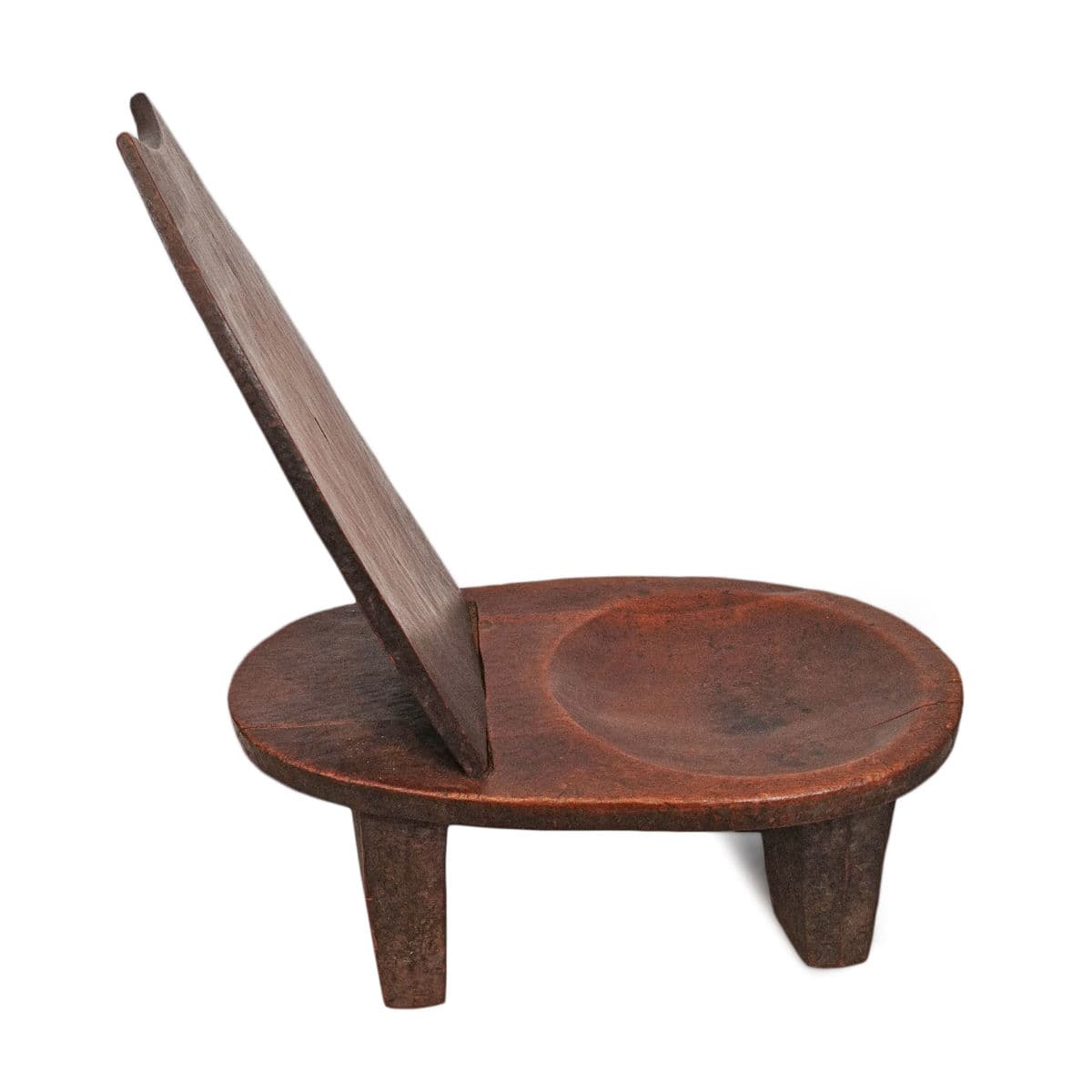 Old Rare Ethiopian Slat Back Chair - Thumbnail 6