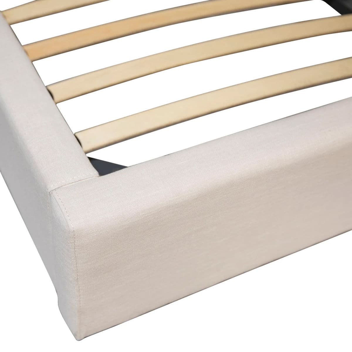 Winter White Upholstered King Bed - Thumbnail 6
