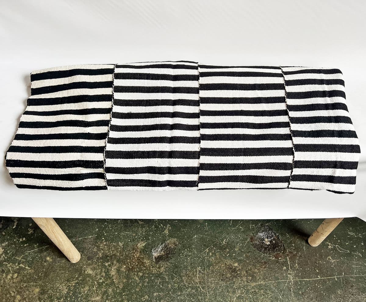 Black & White Burkina Faso Blanket - Thumbnail 6