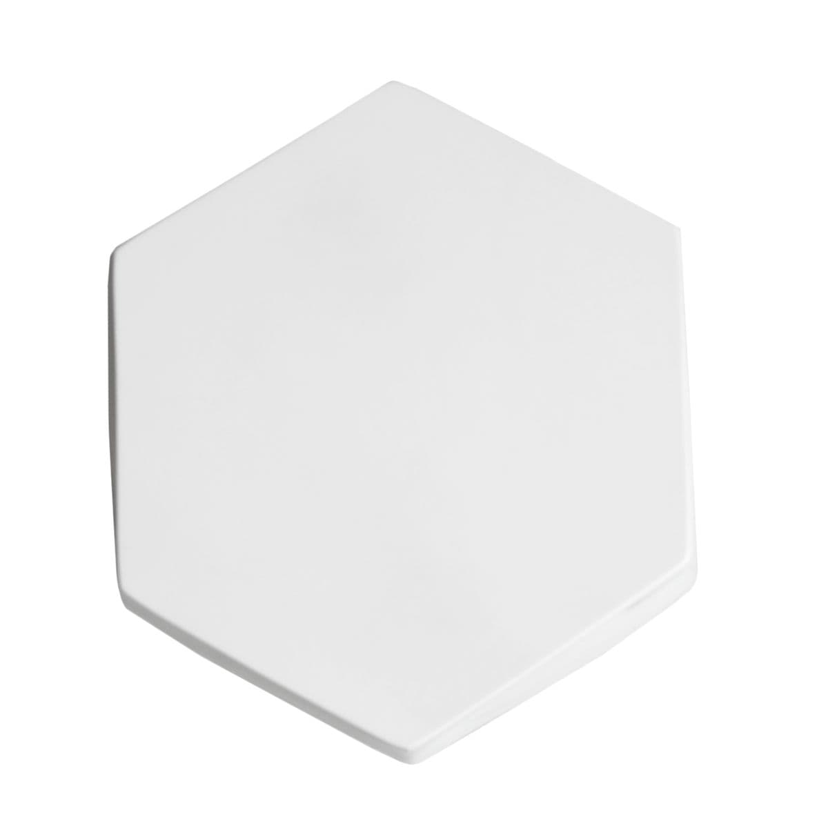 Outdoor White Mix Hexagon Side Table - Thumbnail 6
