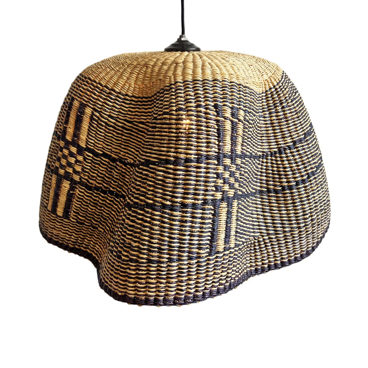 Bolga Wave Basket Light Pendant - Thumbnail 6
