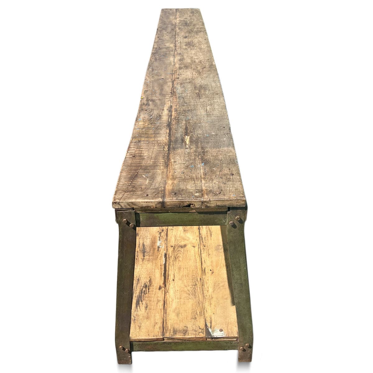 Long Narrow Industrial Work Table - Thumbnail 6