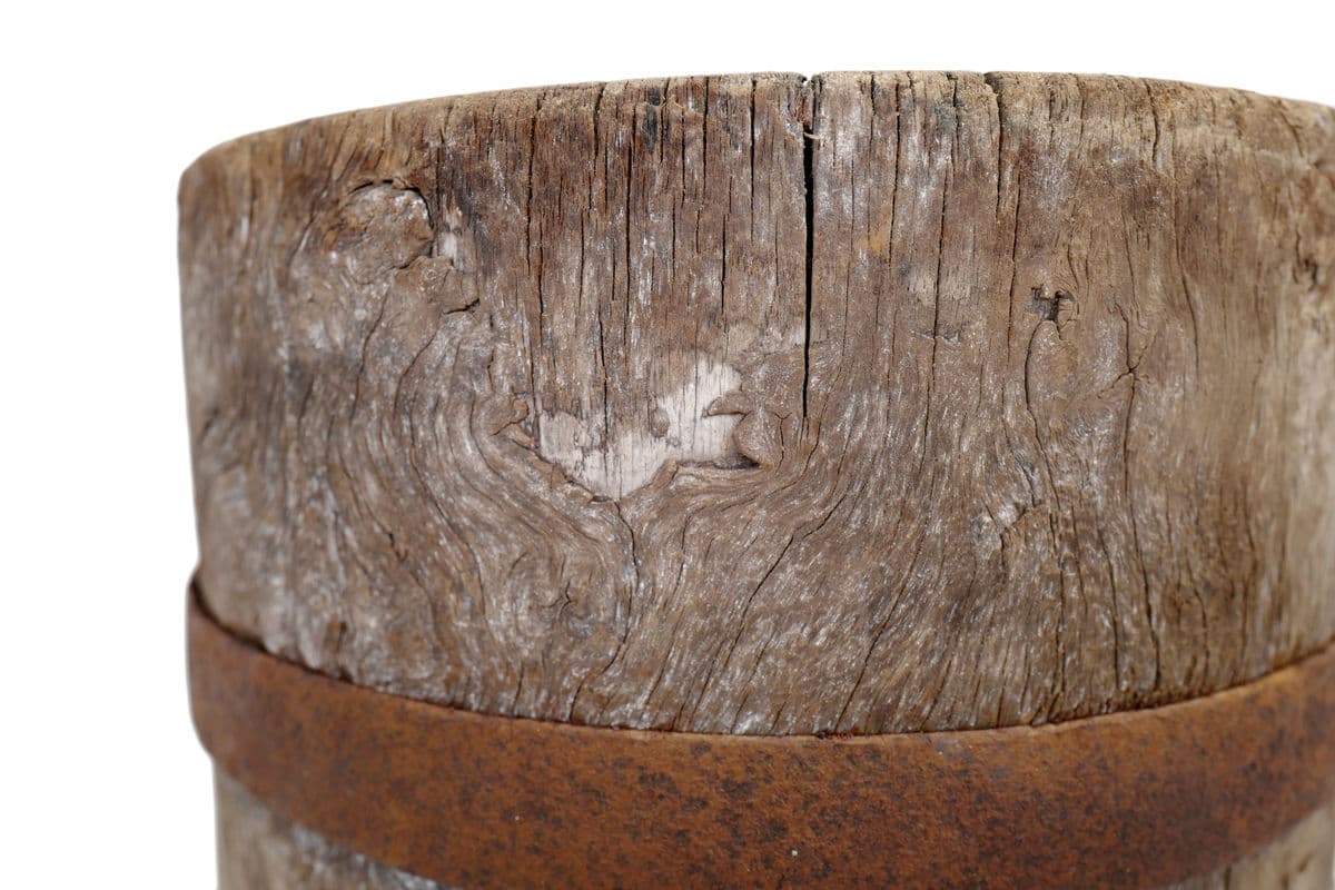 Old India Wood Pestle Pot - Thumbnail 6